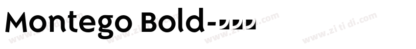 Montego Bold字体转换